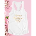 thumbnail image 3 of Happy Mother's Day Gold Text Racerback Tank Women -Image by Shutterstock, Female Large, 3 of 4