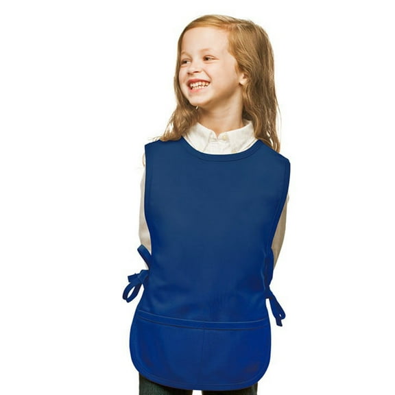 Royal Blue Kids Art Smock Cobbler Apron by My Little Doc