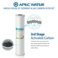 thumbnail image 4 of APEC 20 in. Whole House Sediment and Carbon Replacement Water Filter Set (FILTER-SET-CB2-20BB), 4 of 5