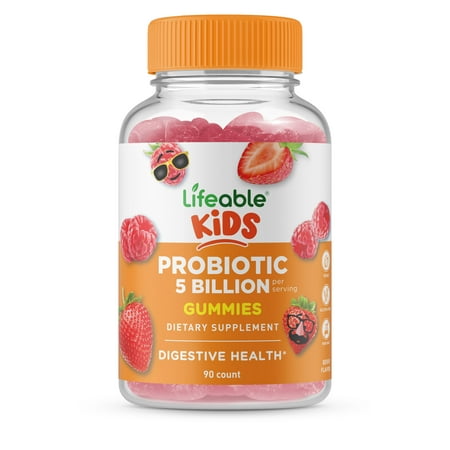 Lifeable Probiotics for Kids - 5 Billion CFU - 90 Gummies