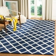 thumbnail image 2 of SAFAVIEH Chatham Jahn Geometric Wool Area Rug, Dark Blue/Ivory, 3' x 5', 2 of 9