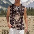 thumbnail image 2 of Summer Men Tank Top Sleeveless 3D Retro Vest Male Cool Camis Dailywear, 2 of 4