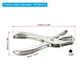 thumbnail image 2 of Uxcell 1/4" Single Hole Punch Handheld Hole Puncher Metal Paper Puncher, Silver 2 Pack, 2 of 6