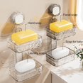 thumbnail image 2 of Shoreew Suction Cup Soap Dish with Drain Holes Strong Load-bearing Easy to Install Wall Mounted Shower Soap Tray Soap Caddy, 2 of 7