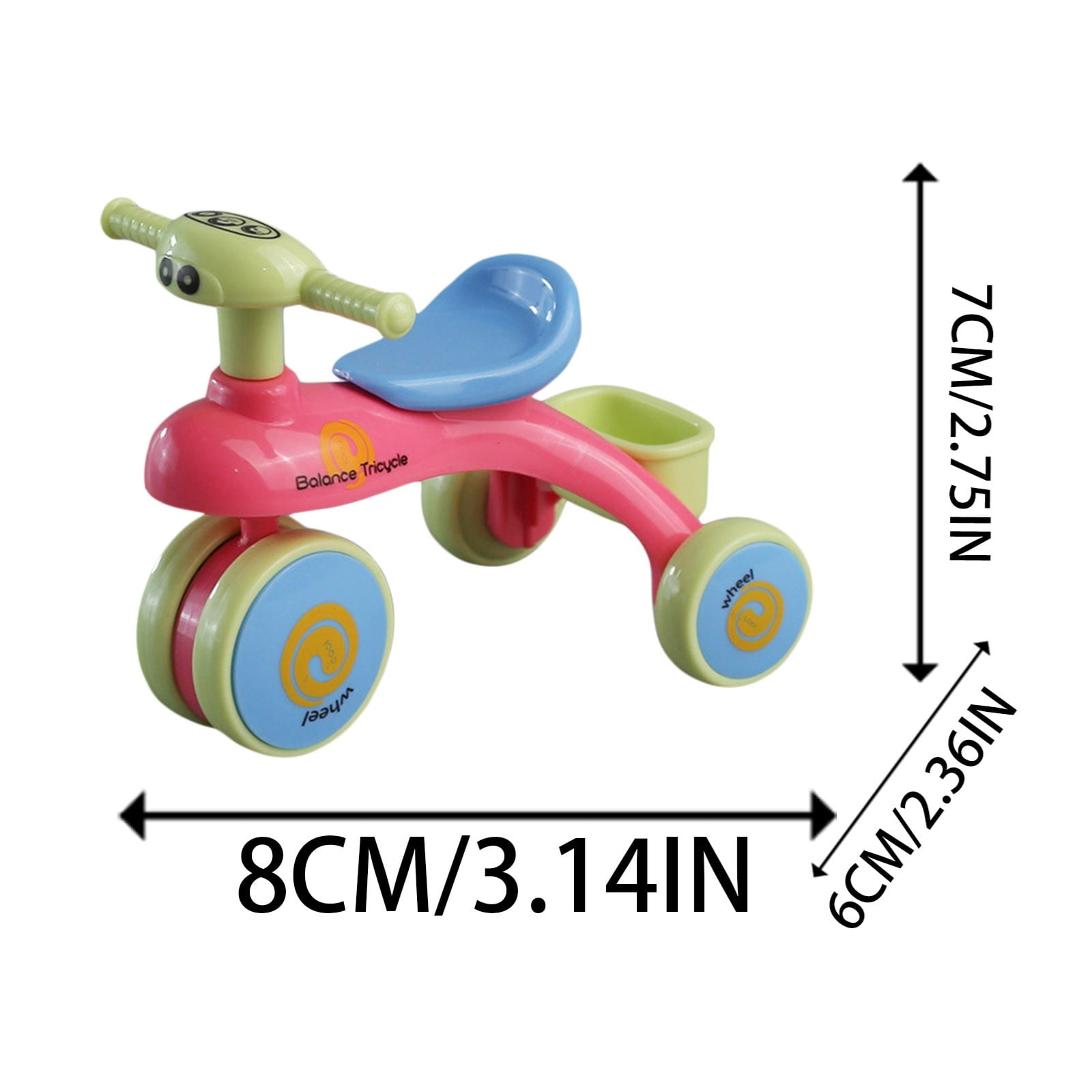 Kids Assembly Tricycle Toy Buildable Three Wheel Bike for Indoor