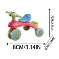 thumbnail image 2 of SULIFEEL Colorful Lighting Baby Balance Bike Toys for 1 Year Old Boy Girls with 4 Wheels 12-24 Months No Pedal Toddler Balance Bike, First Birthday Gift,Unicorn, 2 of 6