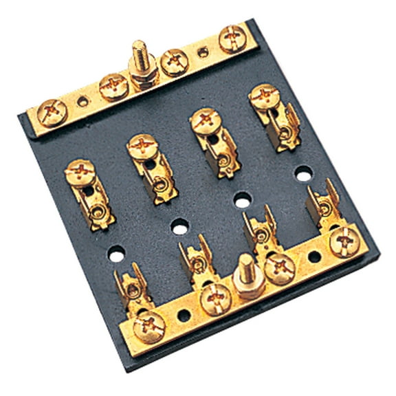Sea Dog Bakelite Fuse/Terminal Block, 4 Terminals