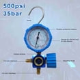 thumbnail image 3 of A/c Single Manifold Gauge, Air Condition Manifold Gauge With Clear Scale, Fits R410A R22 R134A R404A Refrigerants, 3 of 7