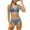 e4:Blue, variant on Lutiedan Girls Swimsuit Two Piece Adjustable Double Shoulder Straps V Neck High Waist Open Back Sporty Bikini Summer Bathing Suit