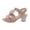 Pink, variant on Girls Heeled Sandals Comfortable Soft Footbed Open Toe Rhinestone Bowtie T-Strap Heels Princess Wedding Party Bridesmaids Dress Shoes Black 1.5 Big Kid