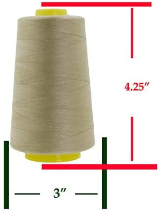 Mandala Crafts All Purpose Sewing Thread from Polyester for Serger, Overlock, Quilting, Sewing Machine