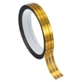 thumbnail image 1 of Cinta de Película de Poliéster Metalizado Uxcell Cinta Decorativa Adhesiva Cinta Espejo Dorado Brillante 3/16 in x 55 Yards, 1 of 6