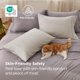 thumbnail image 4 of Fundas de almohada Bedsure Queen Linen, poliéster y microfibra, x2, 4 of 8