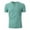 Green, variant on Afdoent Men's Casual Shirts Male Summer Sports Fitness And Leisure Vertical Stripe Elastic Vertical Stripe V Neck Short Sleeve Shirt Classic Fit Summer Tops