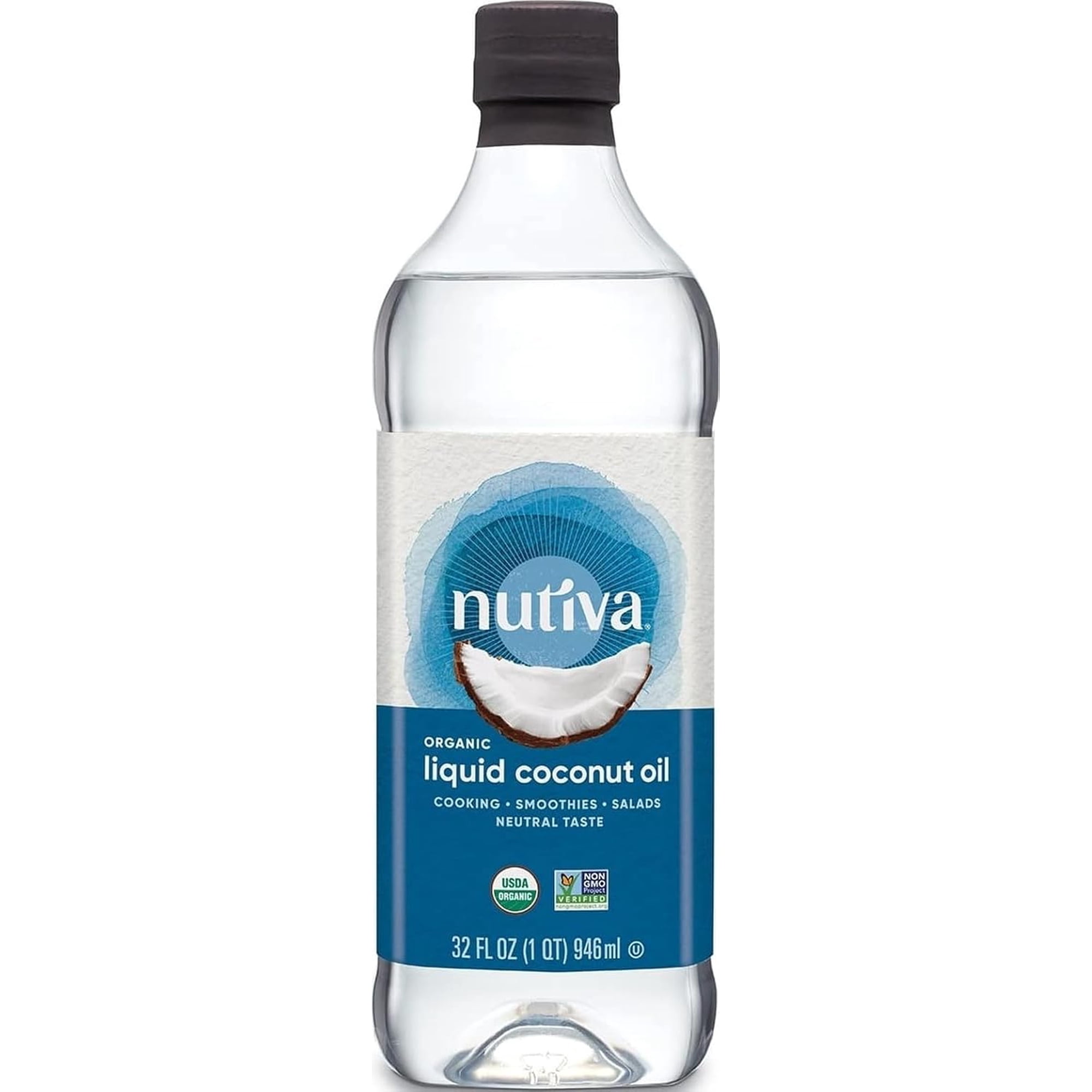 Nutiva, Organic Liquid Coconut Oil, 32 fl oz Pack of 4