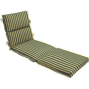 Pickett Stripe Harbor Chaise Lounge Cushion, Yellow