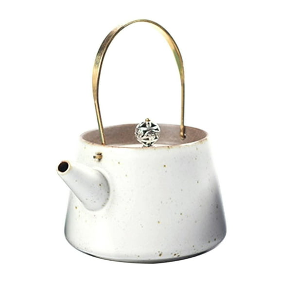 Vintage Ceramic Teapot With Handle Pottery Household Japanese Household B
