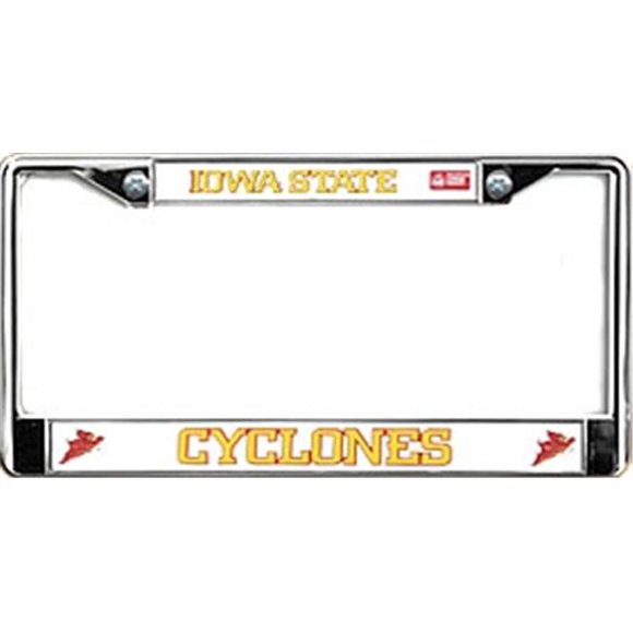 Iowa State Cyclones Chrome License Plate Frame