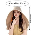 thumbnail image 6 of Sun Protection Hat with Large Brim Solid Color Friendly to Skin Quick-Drying Moisture-Wicking Fabric Breathable Cooling Hoodie Hat, 6 of 7