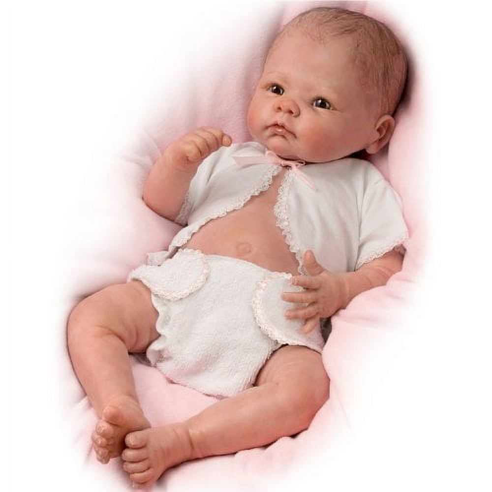 Poseable Female Reborn Dolls with Outfit, Vinyl Brown, 15.5 Poseable Female Reborn Dolls with Outfit, Vinyl Brown, 15.5