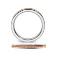 thumbnail image 5 of Sterling Silver Pink-plated Channeled Ring Band, 5 of 6