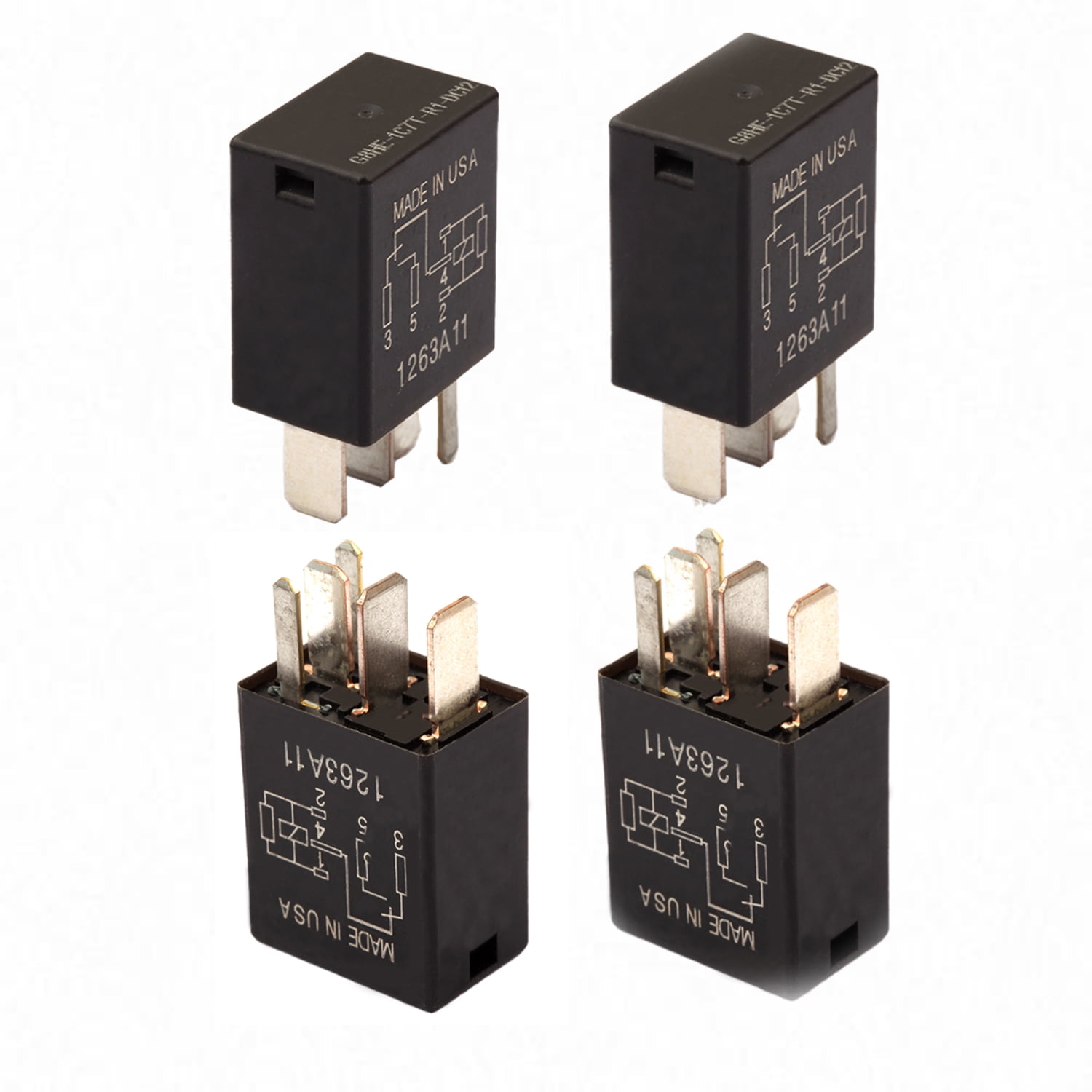 4pcs G8HE1C7TR1DC12 5Pins 12VDC 1A HighCurrent Micro ISO SPDT