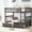 Gray, variant on Sturdy Twin Bunk Bed with Drawers / Versatile for Different Bedroom Combinations