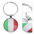 thumbnail image 4 of Creative Natinal Flag Pattern Keychain Vintage Sunflower Shape Keyring Handbag Decor Hanging Pendant for Purse Bag Car Key (Italy), 4 of 8