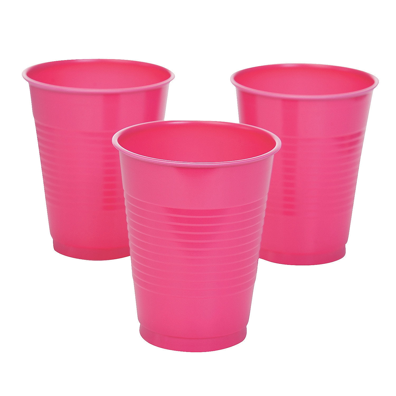 16Oz Hot Pink Plastic Cup Party Supplies 20 Pieces