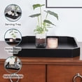 thumbnail image 4 of Convenience Concepts Palm Beach Geometric Decorative Serving Tray, Black, 4 of 5