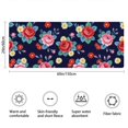 thumbnail image 3 of Pioneer Flower Floral Print Pattern Bathroom Rugs Mat, Non Slip Microfiber Bathroom Rug with Rubber Backing, Soft Mats for Bathroom Floor Tub Shower, 24"x60", 3 of 5