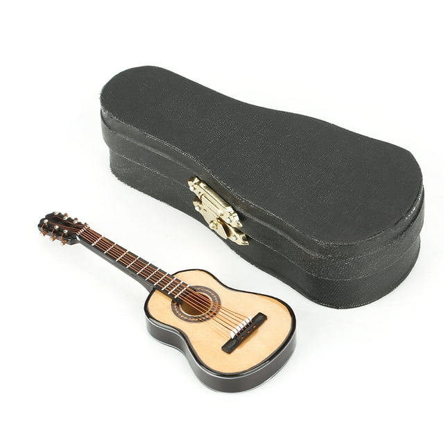 Guitar Model, Painted Processing 3.9inch Guitar Model Decor, For