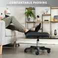 thumbnail image 2 of VIVO Black 2-in-1 Ergonomic Footrest, Height Adjustable Desk Stool, 2 of 8