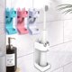 thumbnail image 1 of eléctrico adhesivo Organizador de cepillo de dientes montado en la pared Soporte de cepillo de dientes eléctrico Organizador de cepillo de dientes para baño (azul + blanco + pin, 1 of 2