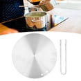 thumbnail image 1 of Induction Cooker Adapter Plate, Stainless Steel Heat Diffuser Induction Plate Heat Dissipation 17.5cm  for Gas Stove, 1 of 7