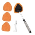thumbnail image 2 of Terraxo Windshield Cleaner Auto Windshield Cleaning Tool with Microfiber Pads Extendable Rod Car Interior Window Detailing Cleaning Kit Suitable for Mirrors S orange Pad, 2 of 8
