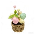 thumbnail image 2 of Easter Egg Craft Ornament - Artificial Potted Plants Faux Greenery Decor for Indoor Outdoor Home Office Desk Shelf Decoration, Fake Plants Centerpiece Housewarming Gift Modern Farmhouse Decor, 2 of 7