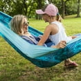 thumbnail image 6 of Equip Nylon Camping Travel Hammock, 2 Person, Blue Floral Pattern, Size 124" L x 77" W, 6 of 9