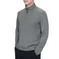 thumbnail image 2 of Maoxin Men's Casual Top Round Neck Fake Casual Sports Top Long Sleeved Top/shirt , Army Green , M, 2 of 8
