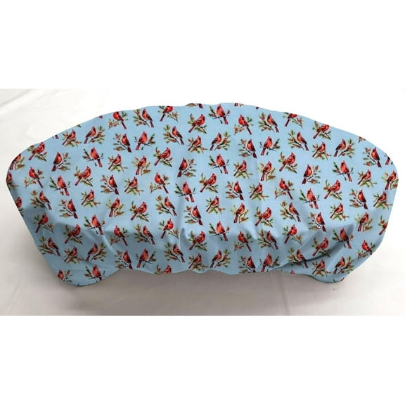 Cardinals Birds & Berries Electric Skillet Cover by Penny's Needful Things (Blue)