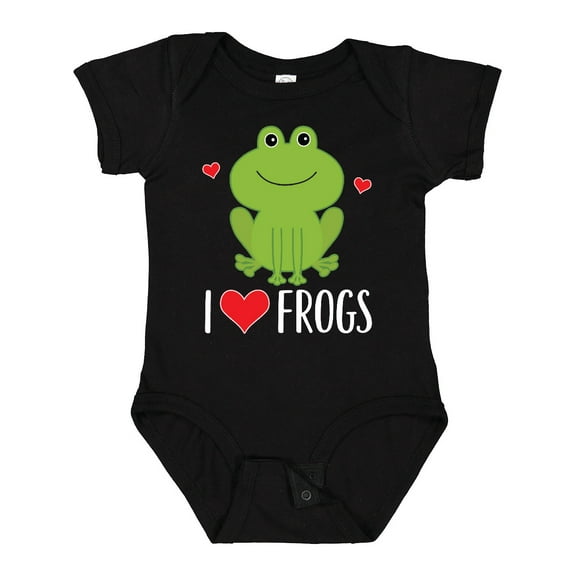 Inktastic I Love Frogs Gift Boys or Girls Baby Bodysuit