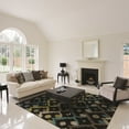 thumbnail image 3 of Linon RUG-TAE0223 1 ft. 10 in. x 2 ft. 10 in. Trio Ikat Indoor Area Rug - Creame, 3 of 3