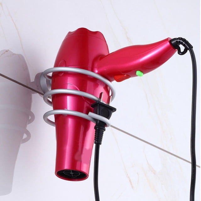 Estante de pared para secador de pelo, estante de pared de aleación de aluminio para secador de pelo, organizador de secador de pelo, durabilidad probada en el tiempo