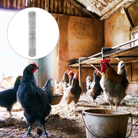 Mobutofu 1Pack Heavy Duty Chicken Wire Fencing for Farm Use Iron Hexagonal Mesh Netting 118x13.8x0.08in