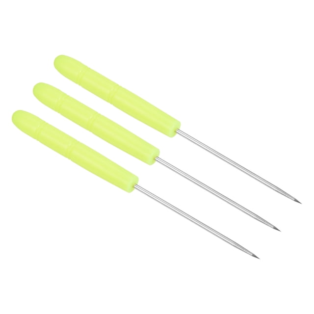 Uxcell Badminton Tennis Racket Racquet Stringing Awl String Straight Guiding Tool, Yellow 3Pack