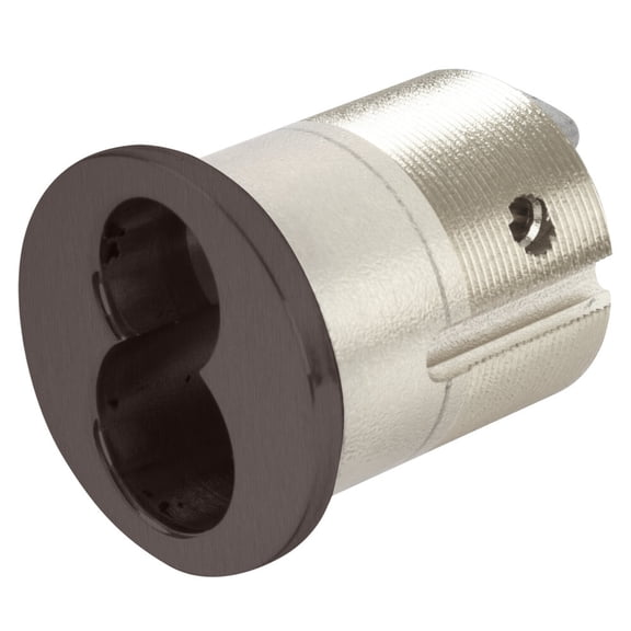 Schlage 20-059 613 1-1/2 In FSIC Mortise Housing Straight Cam Dark Oxidized Satin Bronze Oil Rubbed Finish Non-handed