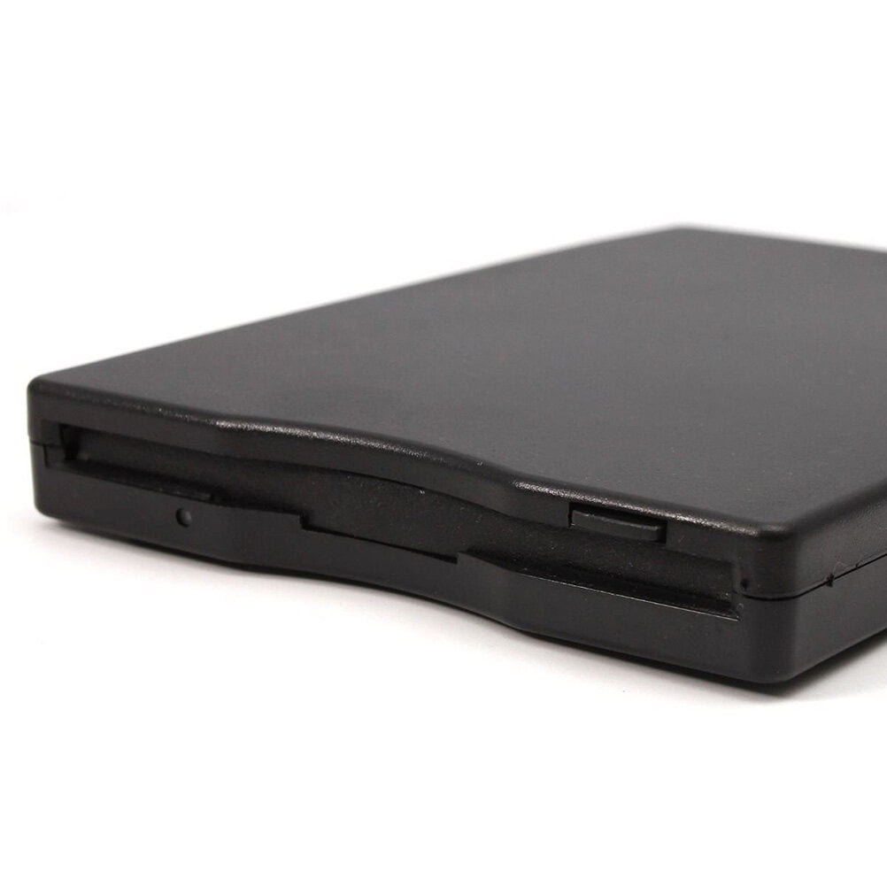 LULULION USB 2.0 External Floppy Disk Drive for Data Transfer Black Portable Diskette Reader
