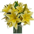 thumbnail image 4 of Artificial Lilies Flowers,9 Pcs Faux Lily Flowers,16''Tiger Lily Branches with 2 Full Blooms and 1 Bud,Faux Fake Lilies Plants for Wedding Bouquet Floral Arrangements (9, Purple), 4 of 7