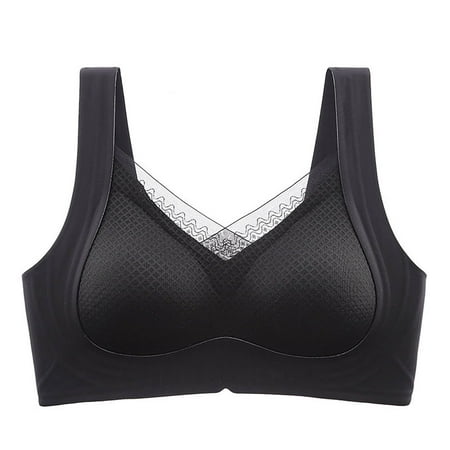 New Release  Fashion Women Bra  Solid Color Lace  Honeycomb Cup  Wireless Semi Fixed  Jelly Glue Soft Support  Gathering Daily Bra  Comfortable Underwire  Seamless Seamless  for Work/Outfit