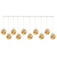 thumbnail image 2 of 10 piezas LED para colgar, luces decorativas navideñas para interiores y exteriores, alimentadas por USB, luz de color blanca cálida para patio, - cálido Muñeco de nieve cálido, 2 of 7